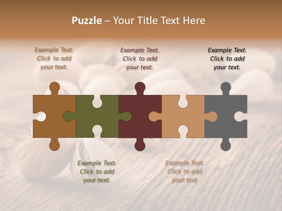 Hardwood Nutty Drawer PowerPoint Template