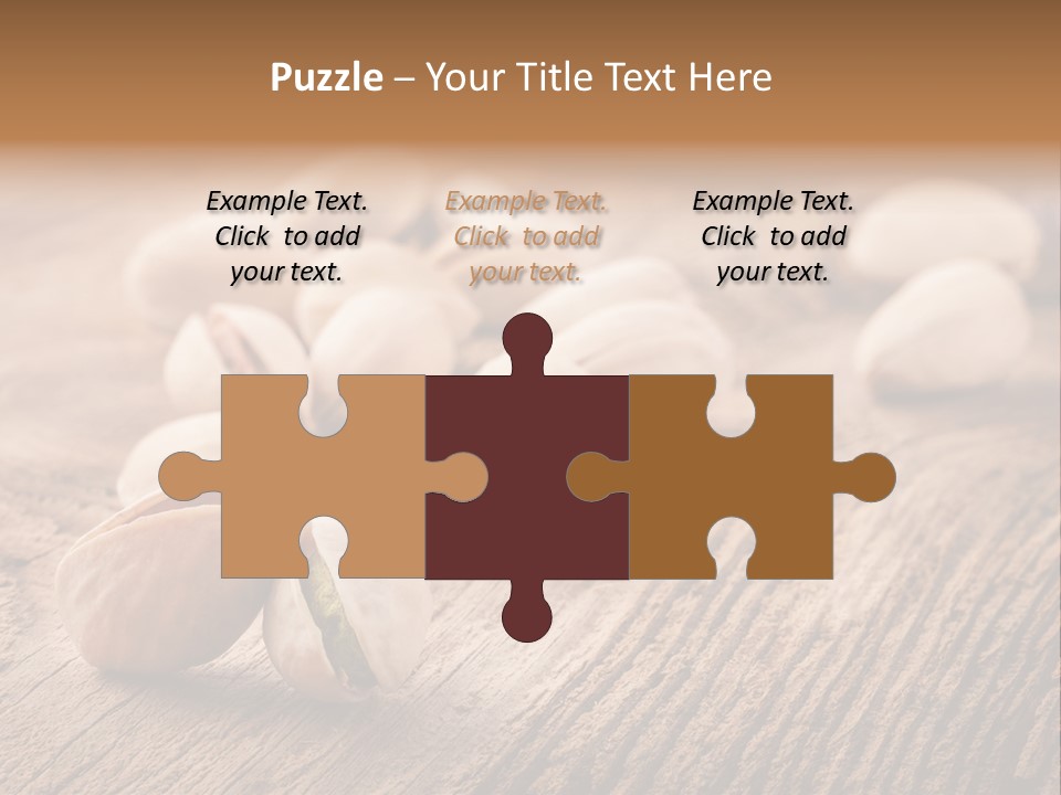 Hardwood Nutty Drawer PowerPoint Template