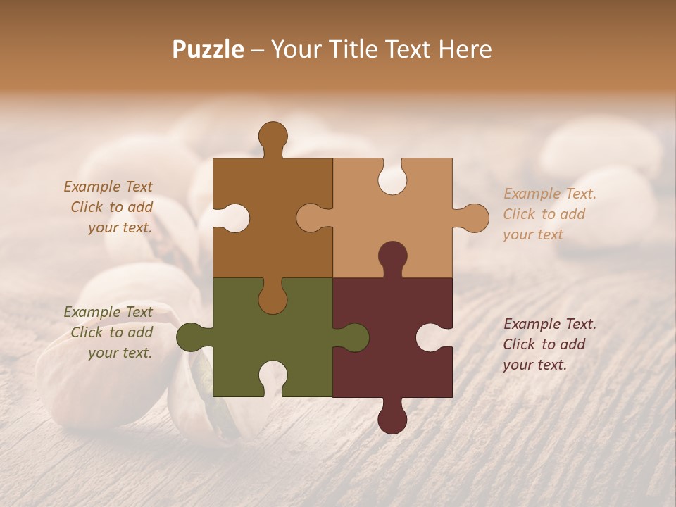 Hardwood Nutty Drawer PowerPoint Template