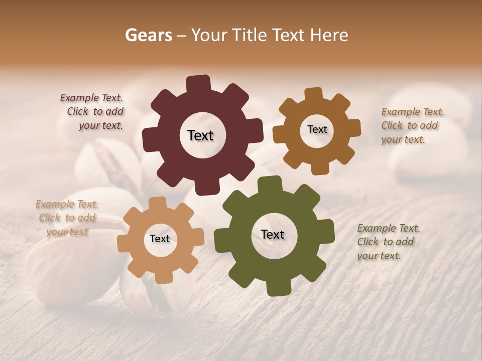 Hardwood Nutty Drawer PowerPoint Template