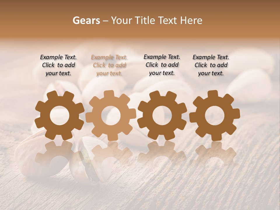 Hardwood Nutty Drawer PowerPoint Template