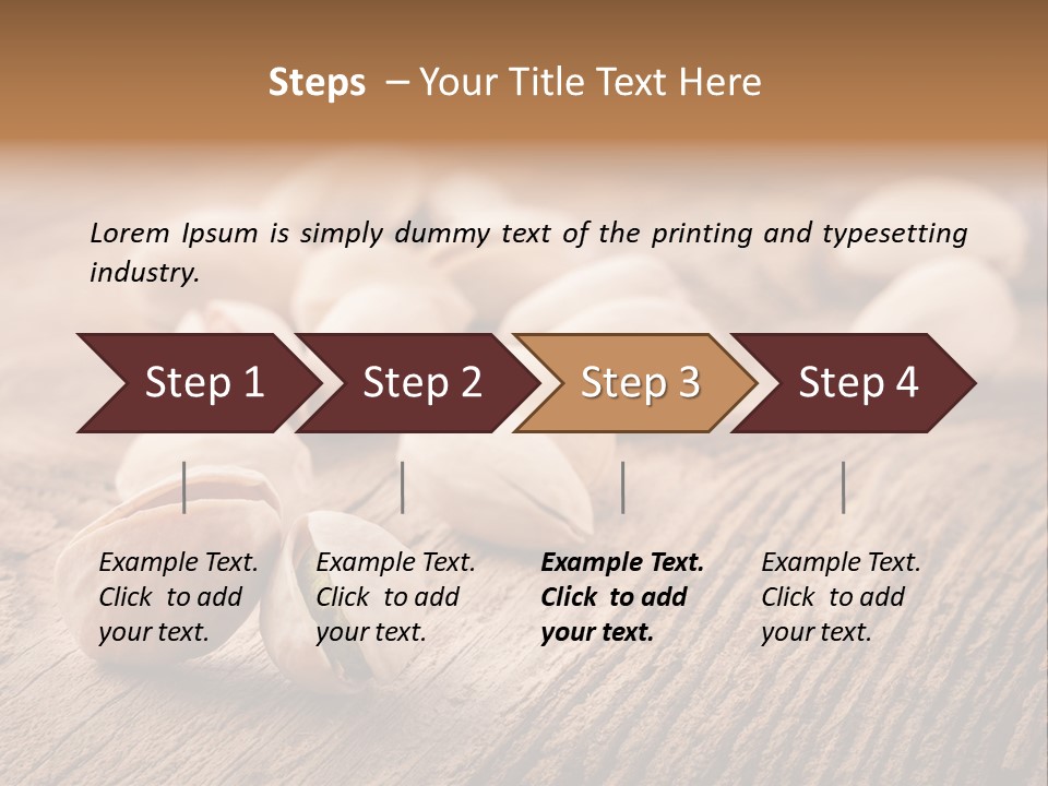 Hardwood Nutty Drawer PowerPoint Template