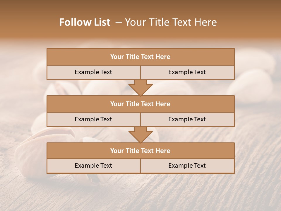 Hardwood Nutty Drawer PowerPoint Template