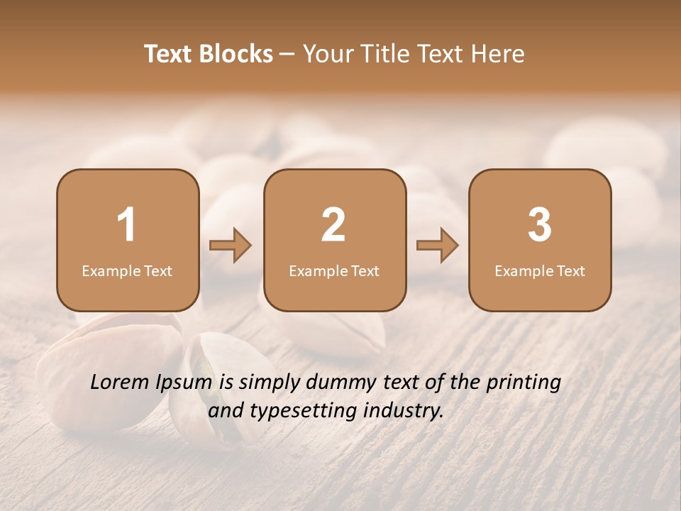 Hardwood Nutty Drawer PowerPoint Template