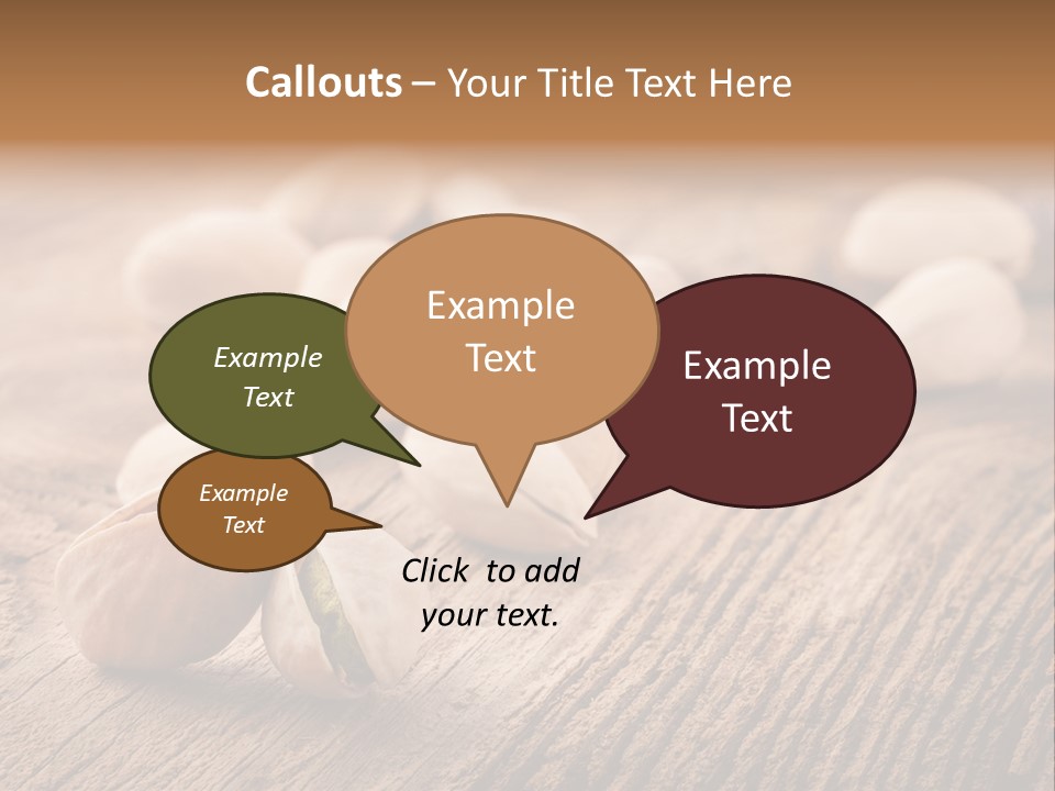 Hardwood Nutty Drawer PowerPoint Template