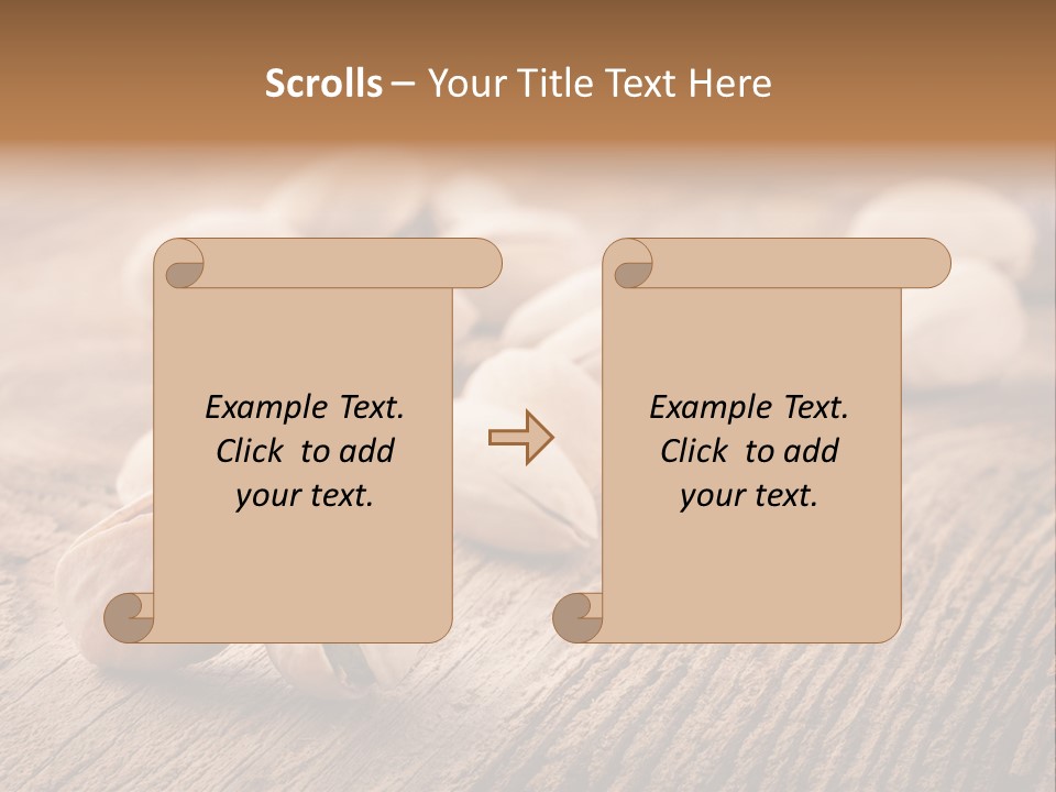 Hardwood Nutty Drawer PowerPoint Template