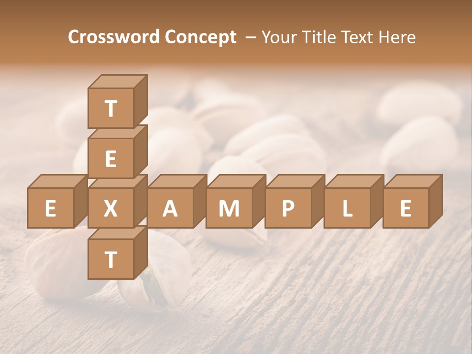 Hardwood Nutty Drawer PowerPoint Template