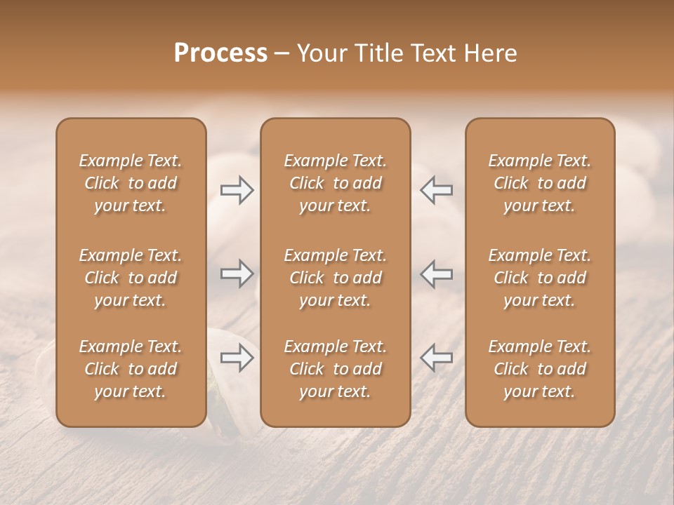 Hardwood Nutty Drawer PowerPoint Template