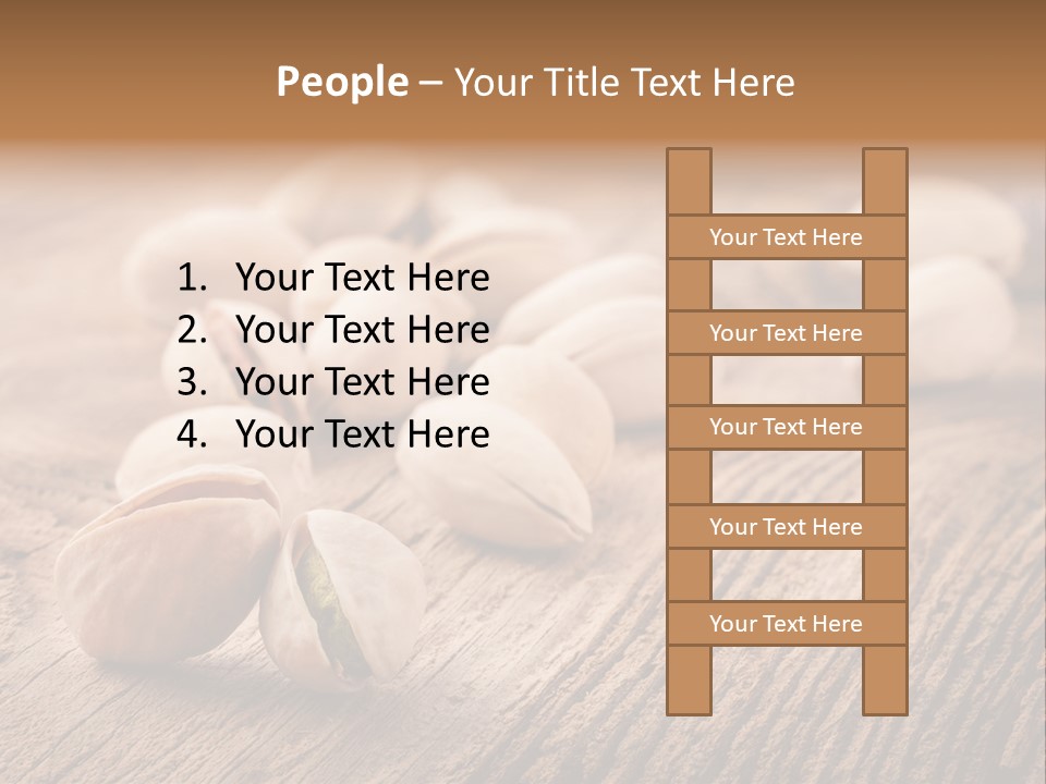 Hardwood Nutty Drawer PowerPoint Template