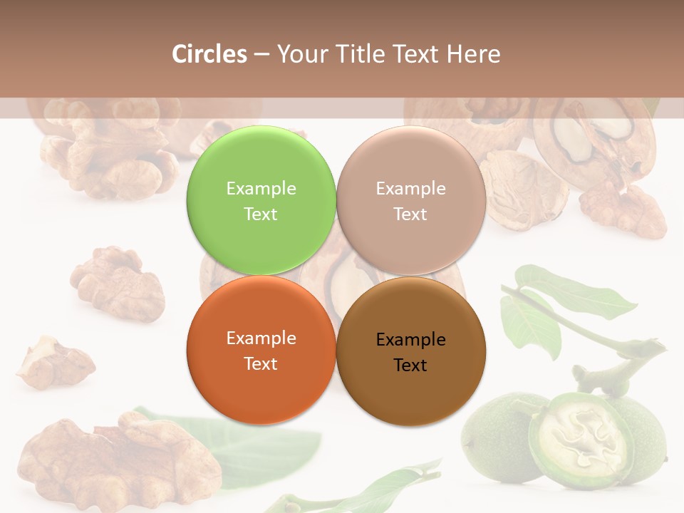 Nutty Healthy Leaf PowerPoint Template