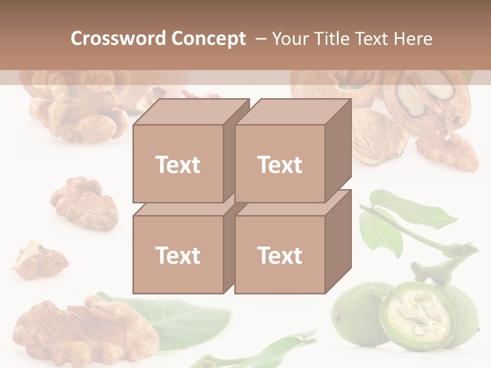 Nutty Healthy Leaf PowerPoint Template