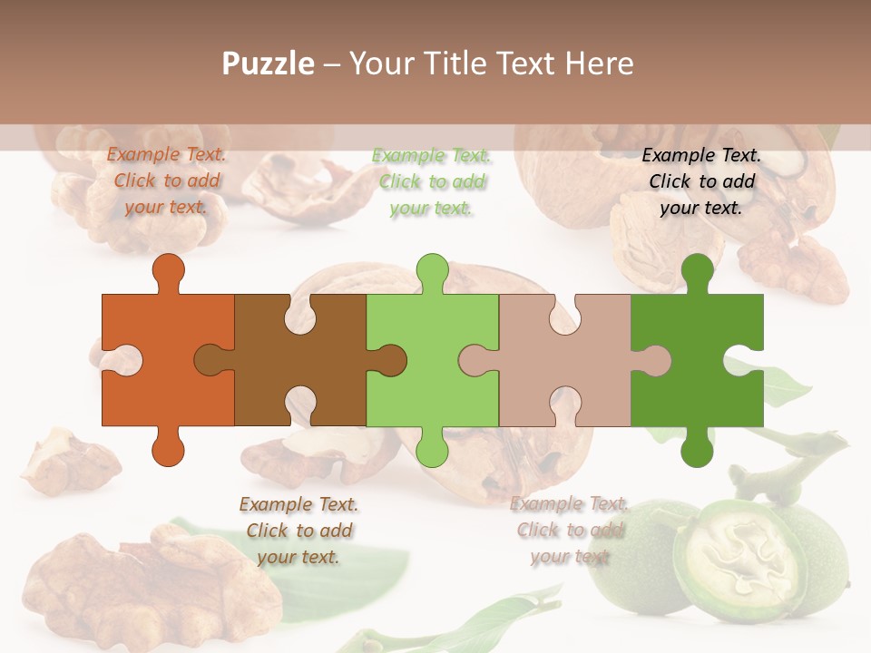 Nutty Healthy Leaf PowerPoint Template