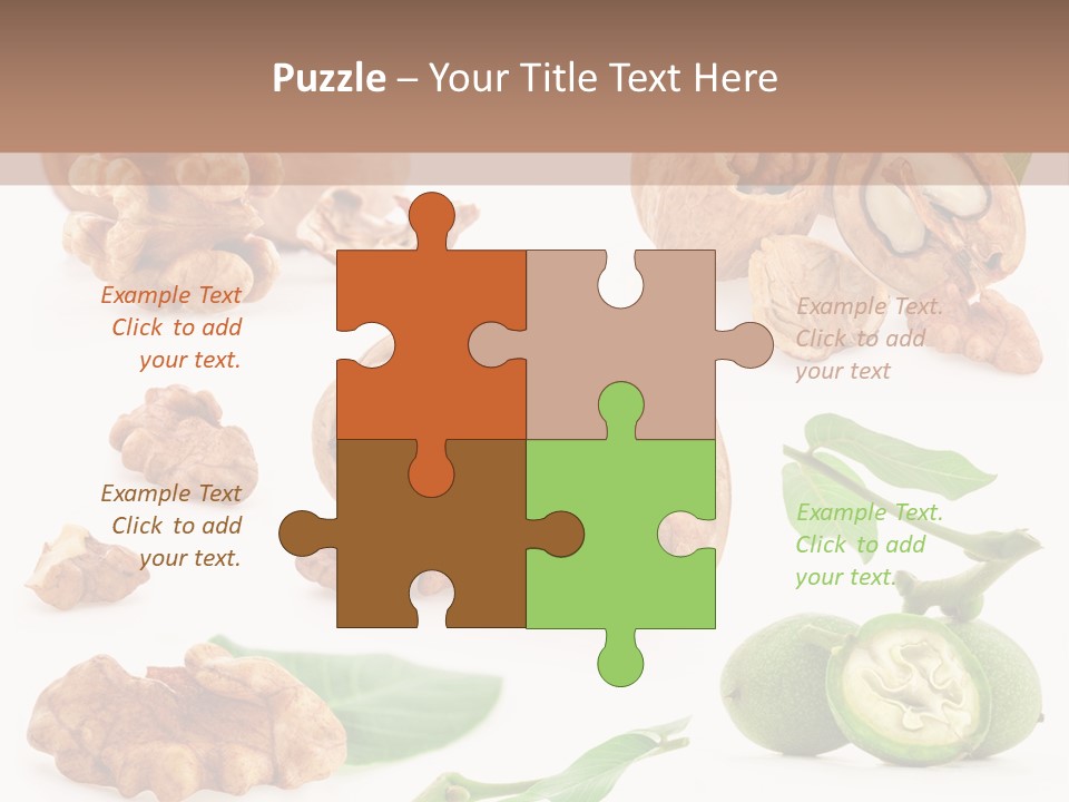 Nutty Healthy Leaf PowerPoint Template