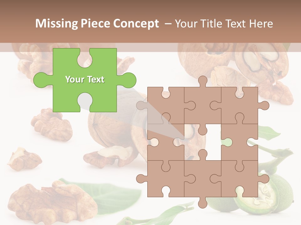 Nutty Healthy Leaf PowerPoint Template
