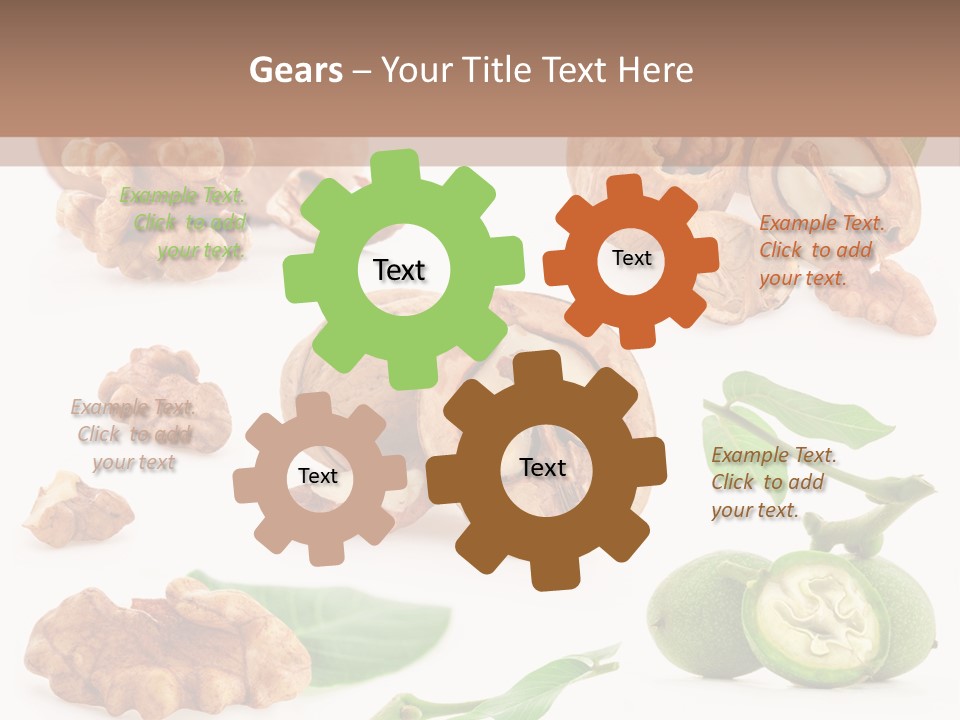 Nutty Healthy Leaf PowerPoint Template