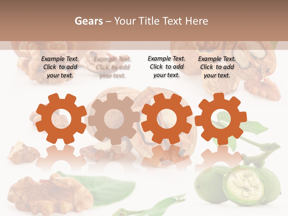 Nutty Healthy Leaf PowerPoint Template