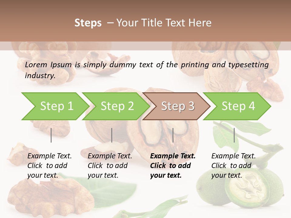 Nutty Healthy Leaf PowerPoint Template