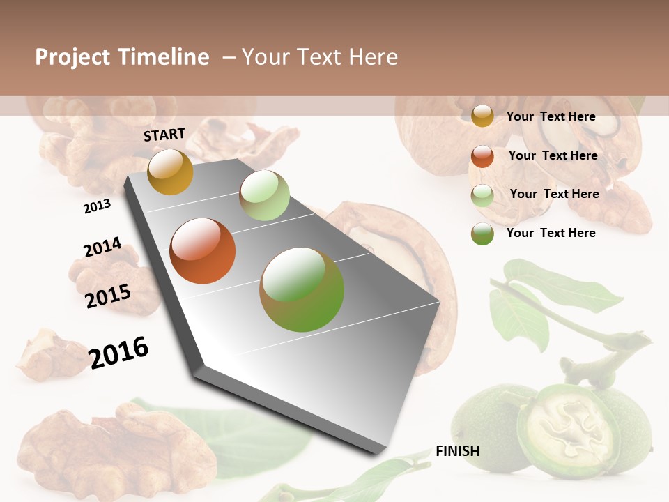 Nutty Healthy Leaf PowerPoint Template