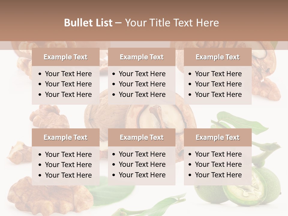 Nutty Healthy Leaf PowerPoint Template