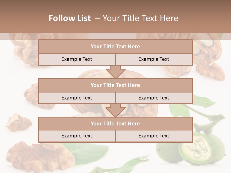 Nutty Healthy Leaf PowerPoint Template
