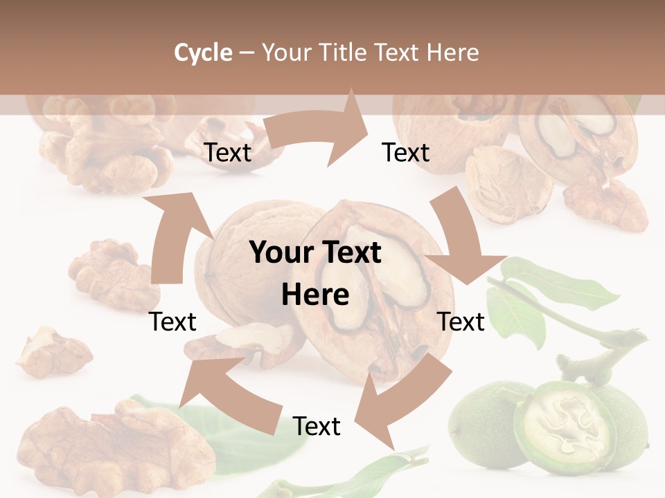 Nutty Healthy Leaf PowerPoint Template