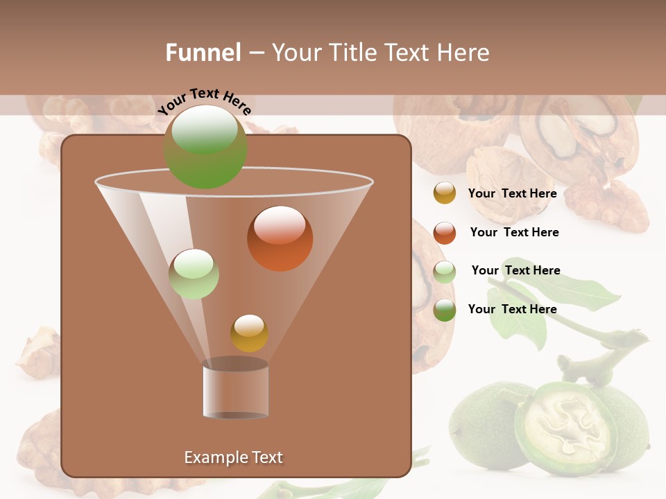 Nutty Healthy Leaf PowerPoint Template
