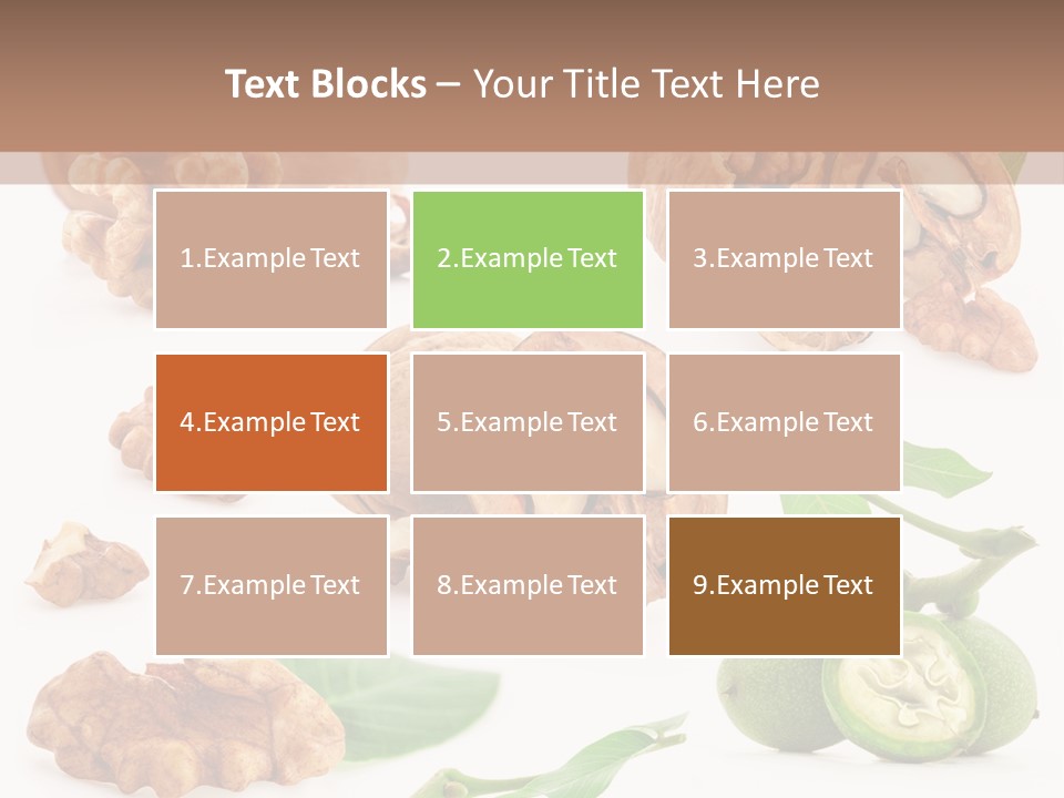 Nutty Healthy Leaf PowerPoint Template