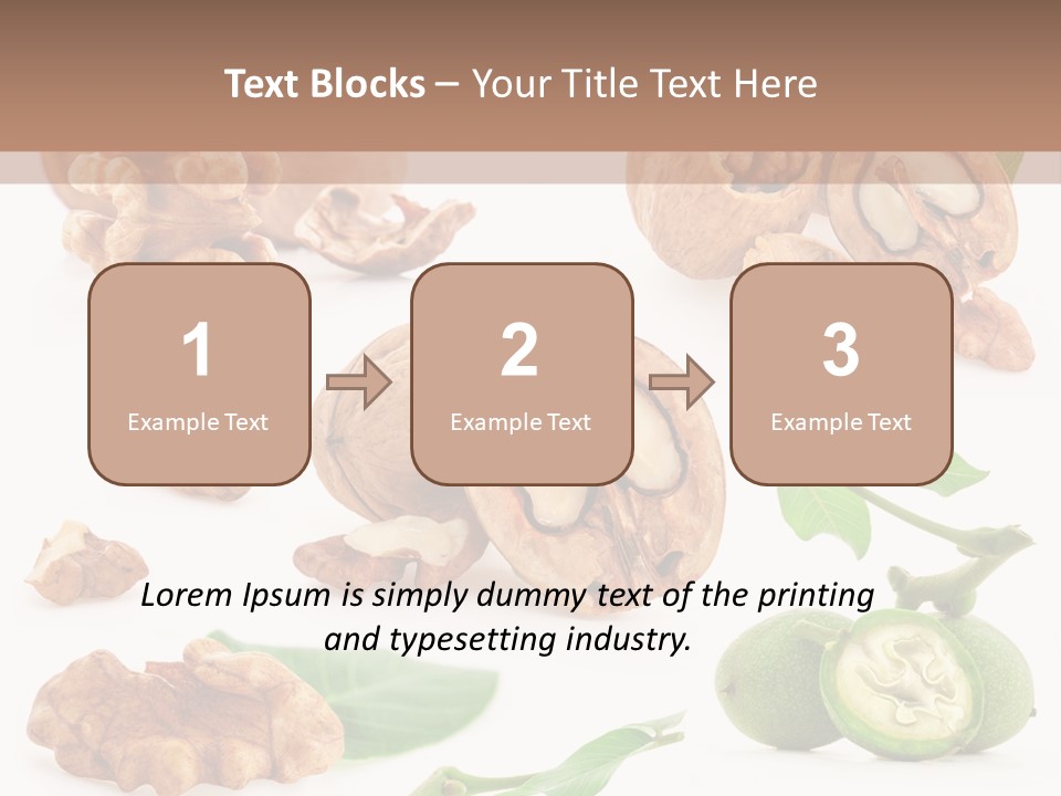 Nutty Healthy Leaf PowerPoint Template