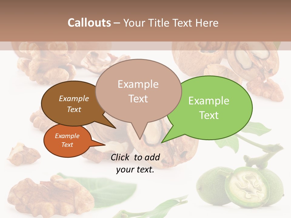 Nutty Healthy Leaf PowerPoint Template