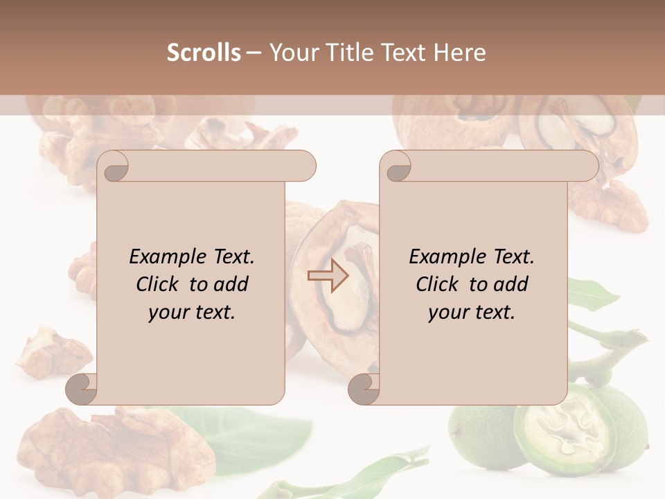 Nutty Healthy Leaf PowerPoint Template