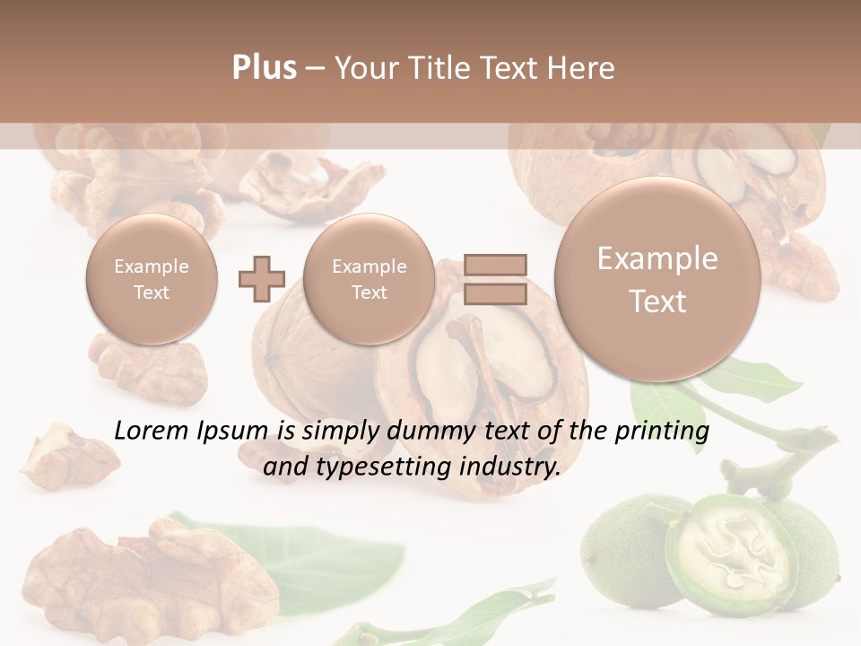 Nutty Healthy Leaf PowerPoint Template