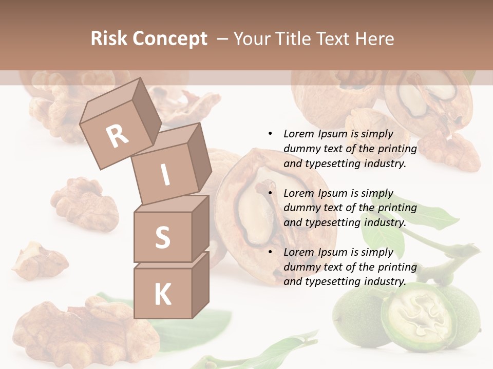 Nutty Healthy Leaf PowerPoint Template