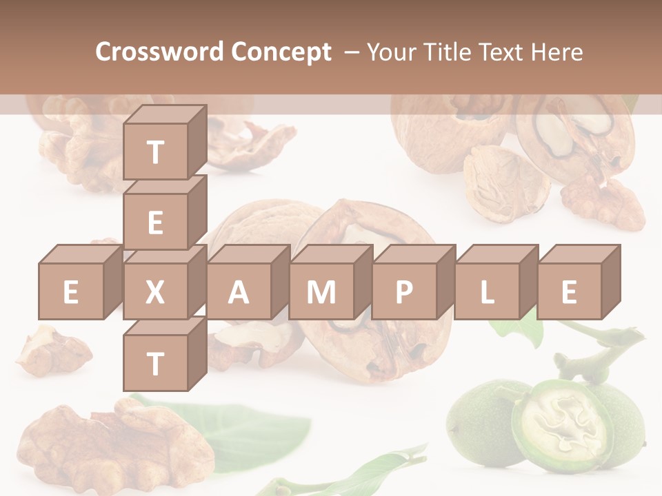 Nutty Healthy Leaf PowerPoint Template