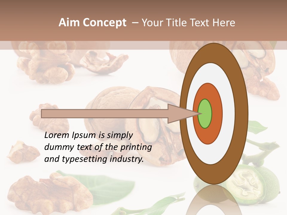 Nutty Healthy Leaf PowerPoint Template