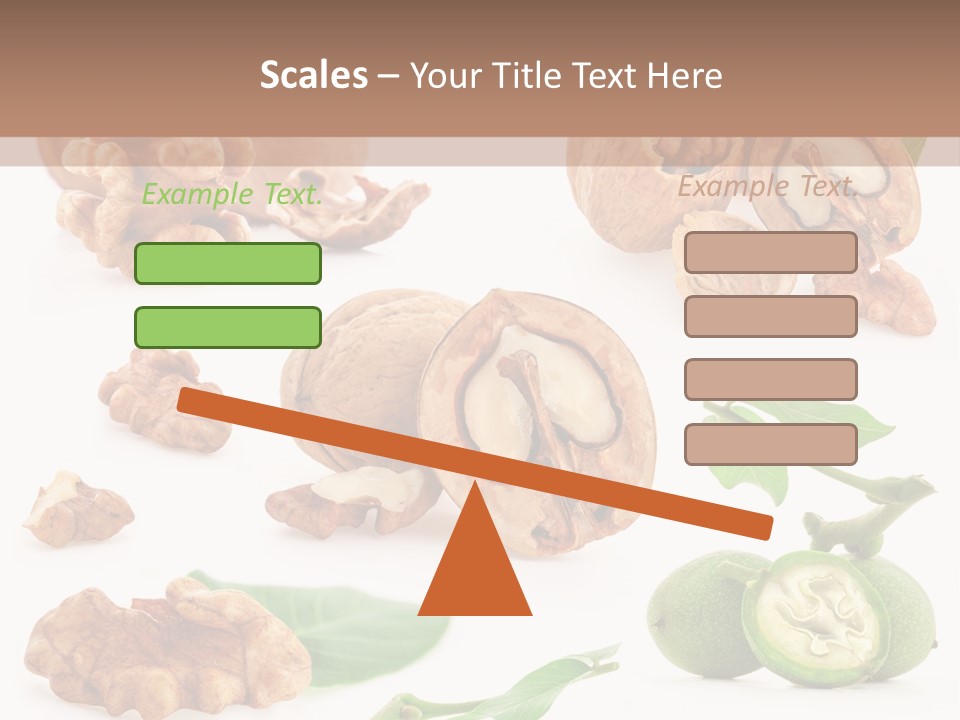 Nutty Healthy Leaf PowerPoint Template