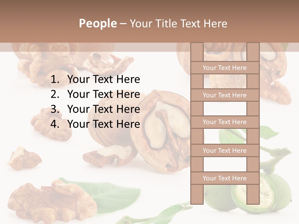 Nutty Healthy Leaf PowerPoint Template