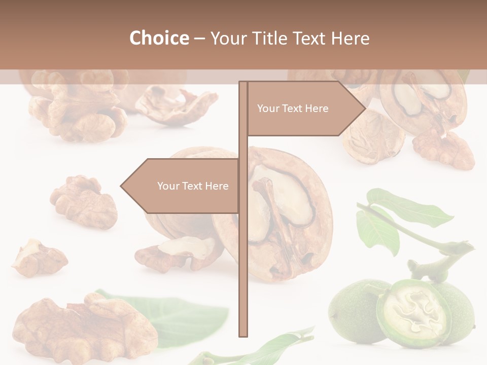 Nutty Healthy Leaf PowerPoint Template