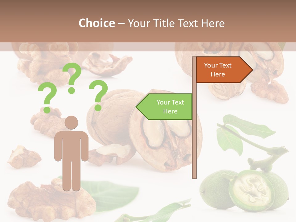 Nutty Healthy Leaf PowerPoint Template