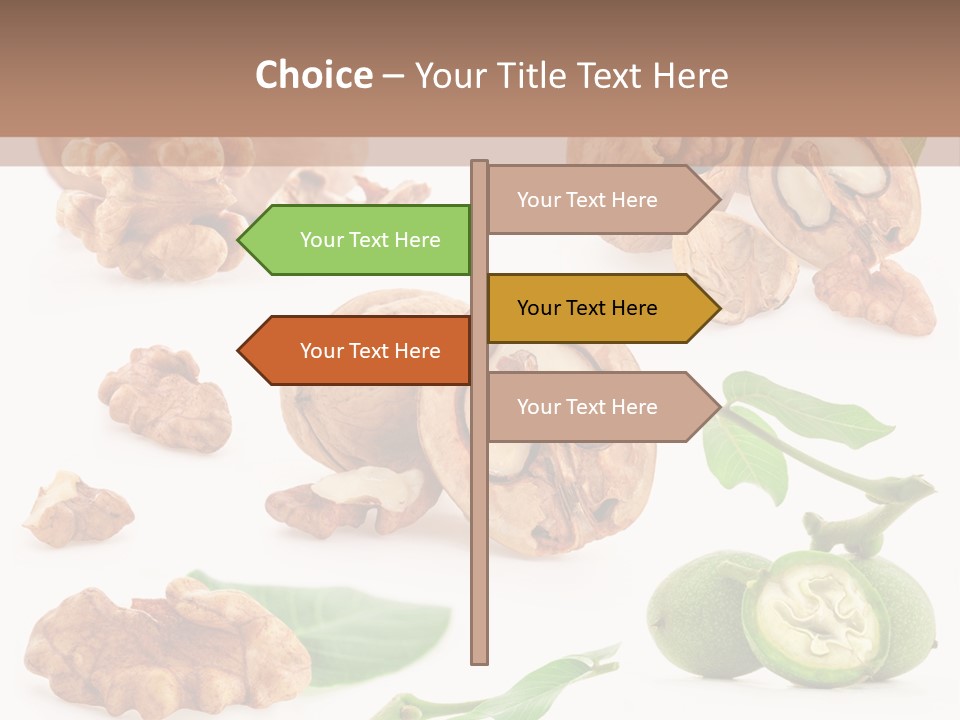 Nutty Healthy Leaf PowerPoint Template