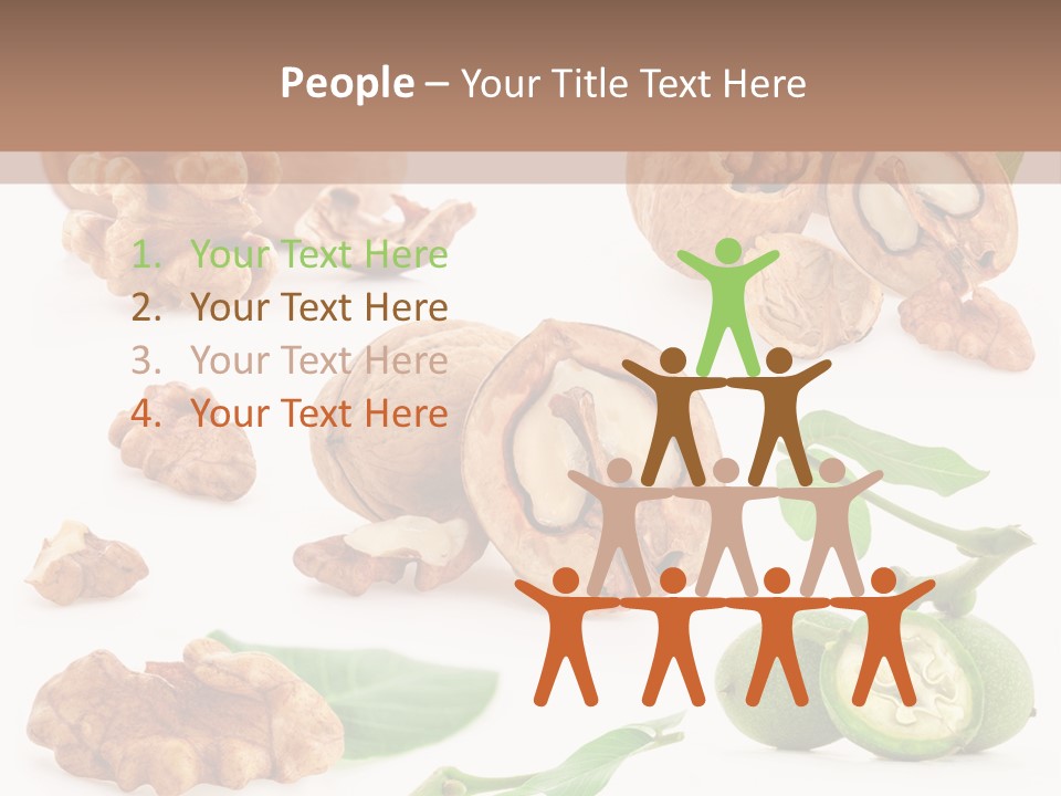 Nutty Healthy Leaf PowerPoint Template