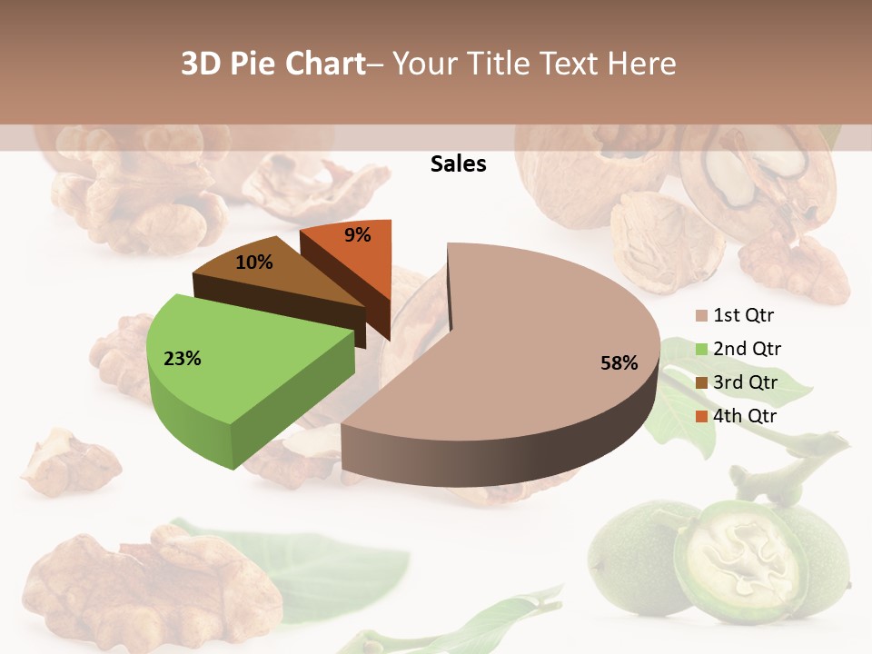 Nutty Healthy Leaf PowerPoint Template