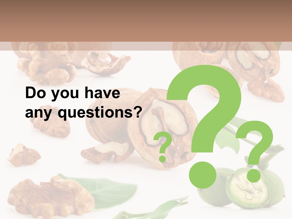 Nutty Healthy Leaf PowerPoint Template