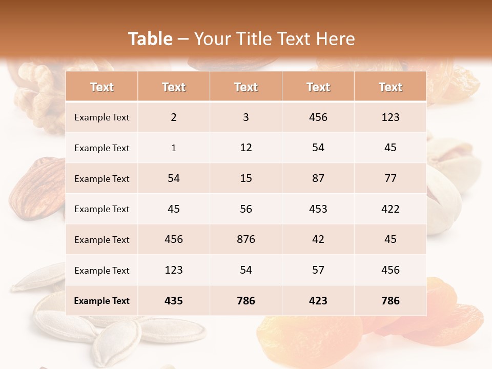 Healthy Background Raw PowerPoint Template