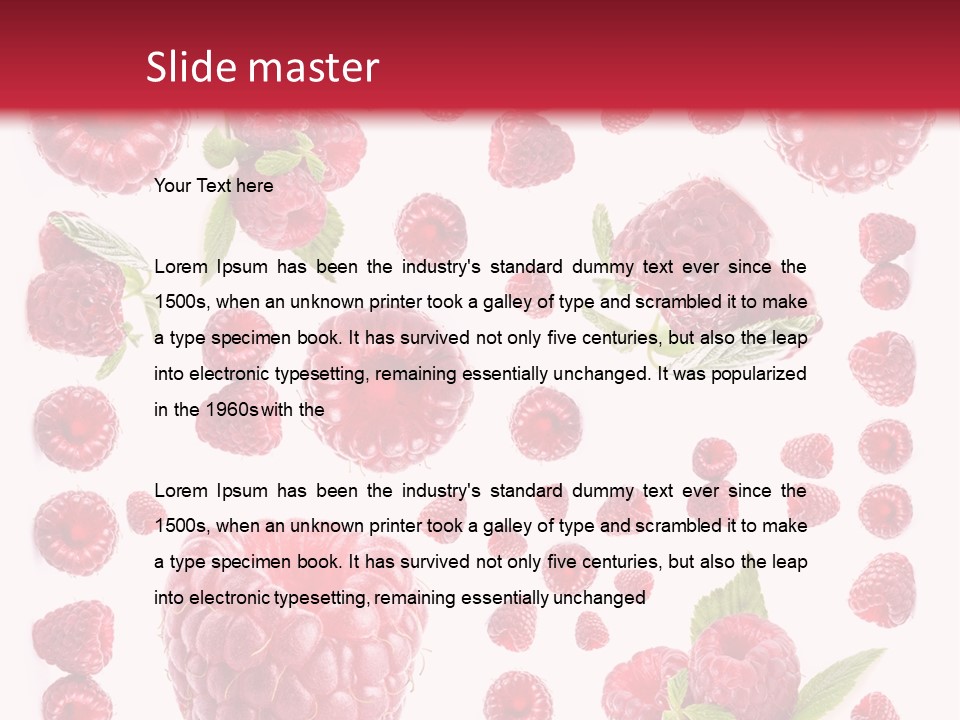 Fruity Repetitive Texture PowerPoint Template