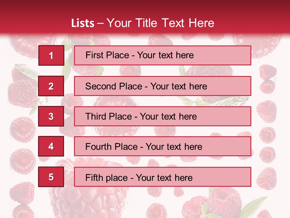 Fruity Repetitive Texture PowerPoint Template