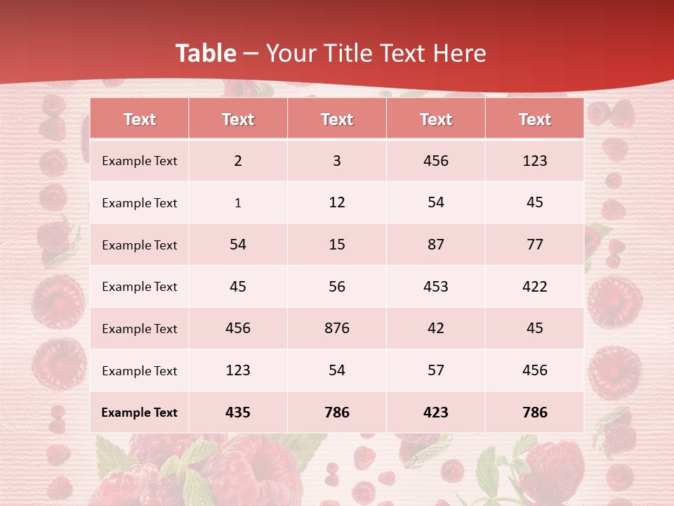Meals Vitamin Healthy PowerPoint Template