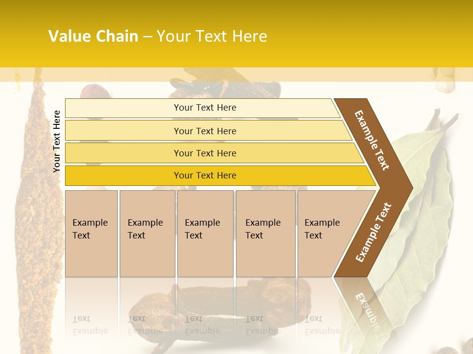 Crushed Cilantro Herb PowerPoint Template