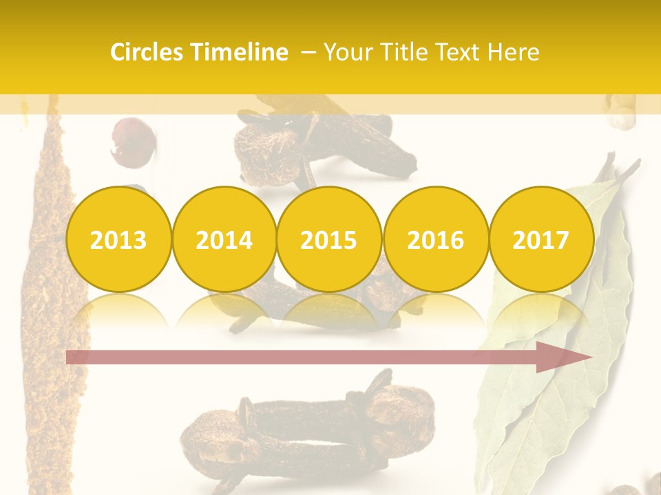 Crushed Cilantro Herb PowerPoint Template