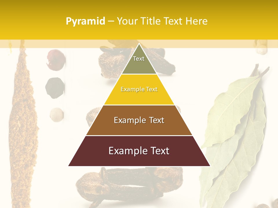 Crushed Cilantro Herb PowerPoint Template