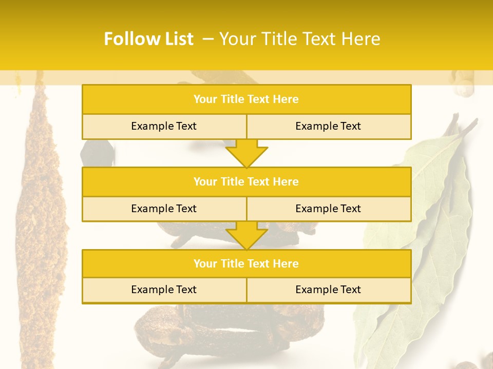 Crushed Cilantro Herb PowerPoint Template